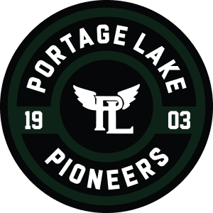 Portage Lake Pioneers logo